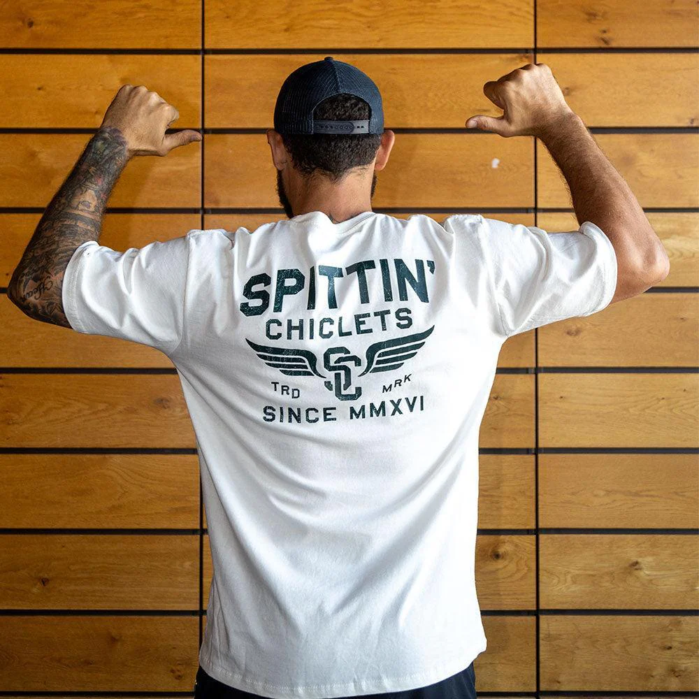 Spittin Chiclets Wings Pocket Tee - Image 2
