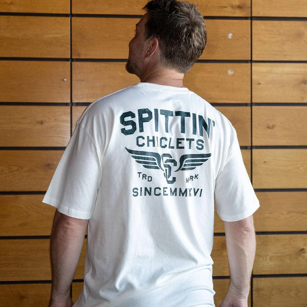 Spittin Chiclets Wings Pocket Tee - Image 3