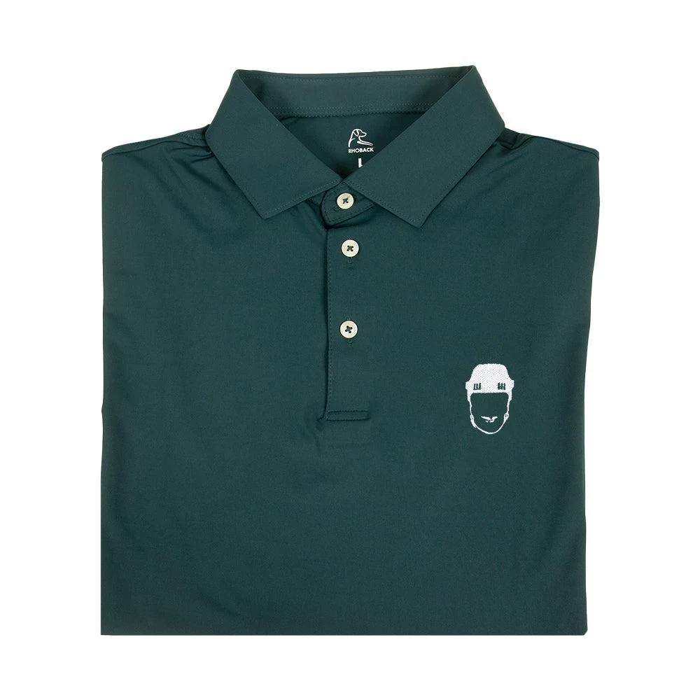 Spittin Chiclets x Rhoback Solid Polo (Green) - Image 4