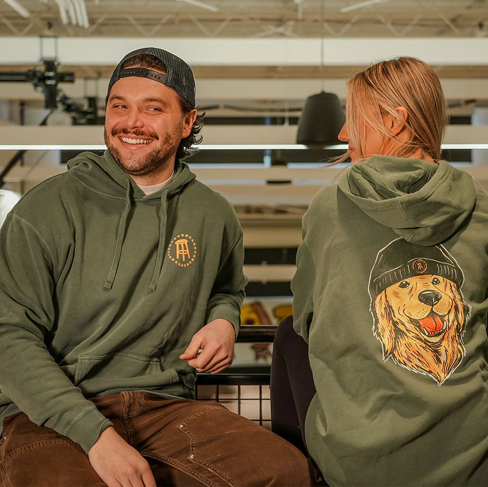 Winter Dog Pigment Dyed Hoodie - Image 4