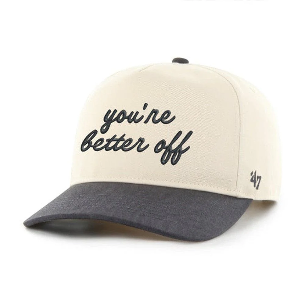 You're Better Off '47 HITCH Snapback Hat - Image 3